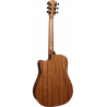 Left-Handed Dreadnought Cutaway Glossy Smart Guitar