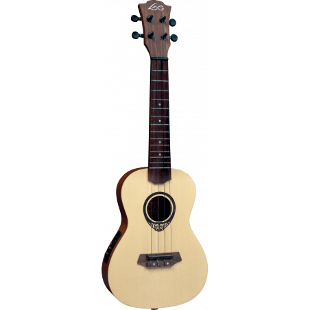 TKU150CE Concert Slim Ukulele Tiki Uku Arched Back Acoustic-Electric